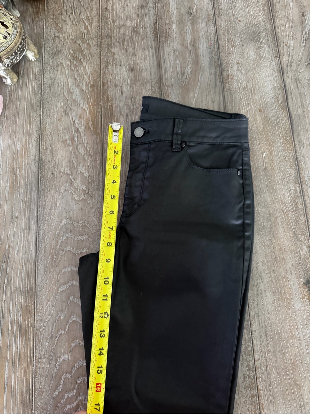 White House Black Market Black Coated Skimmer Pants - Picture 10 of 12